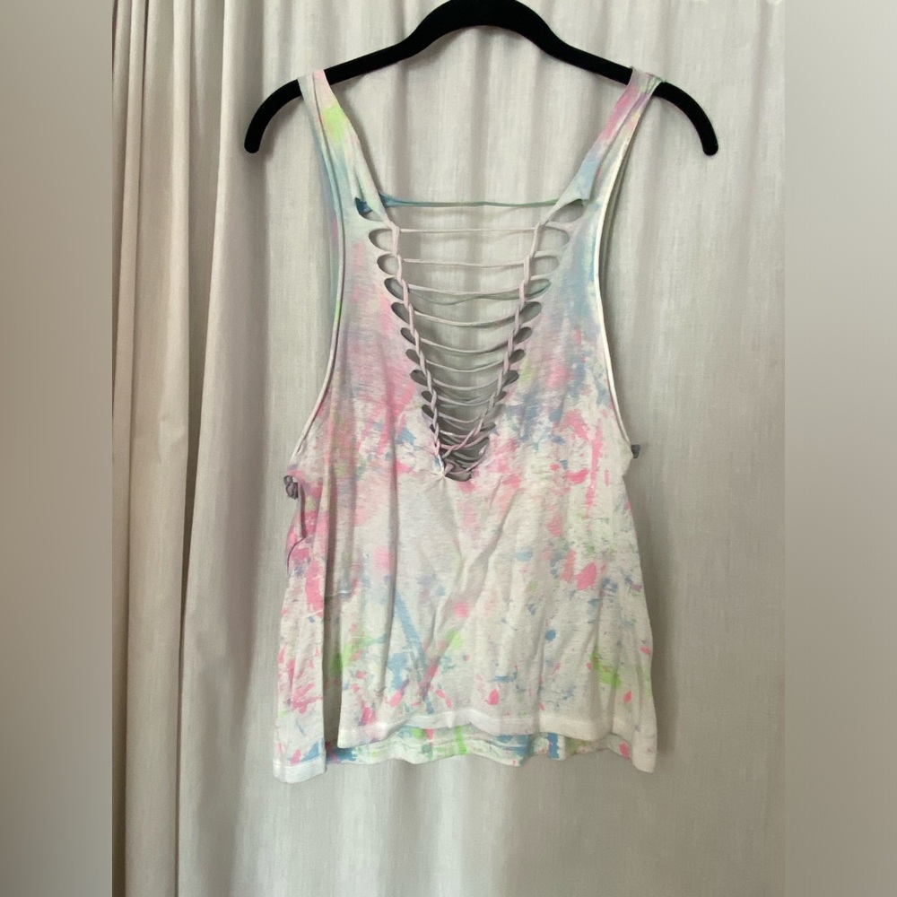 OOAK painted tank top